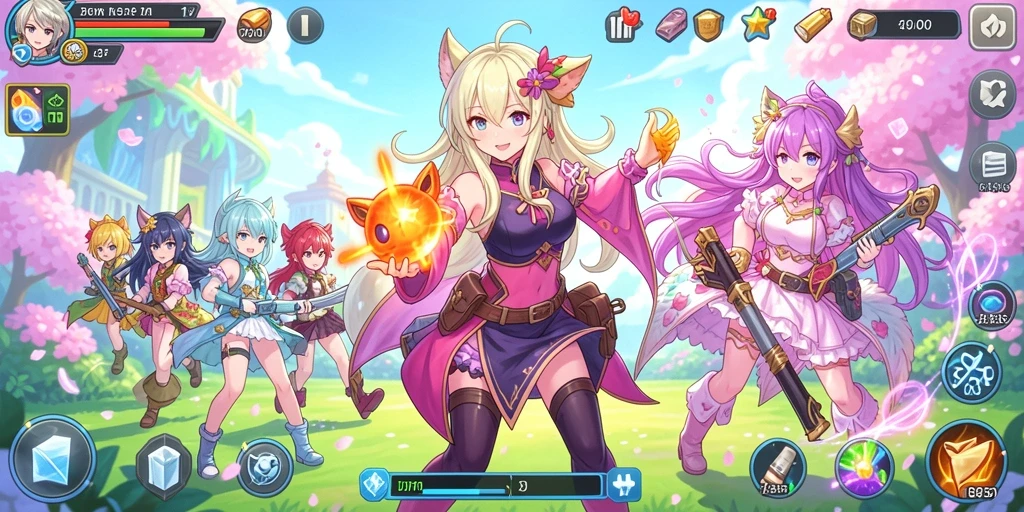 Screenshot menampilkan karakter utama dalam petualangan.