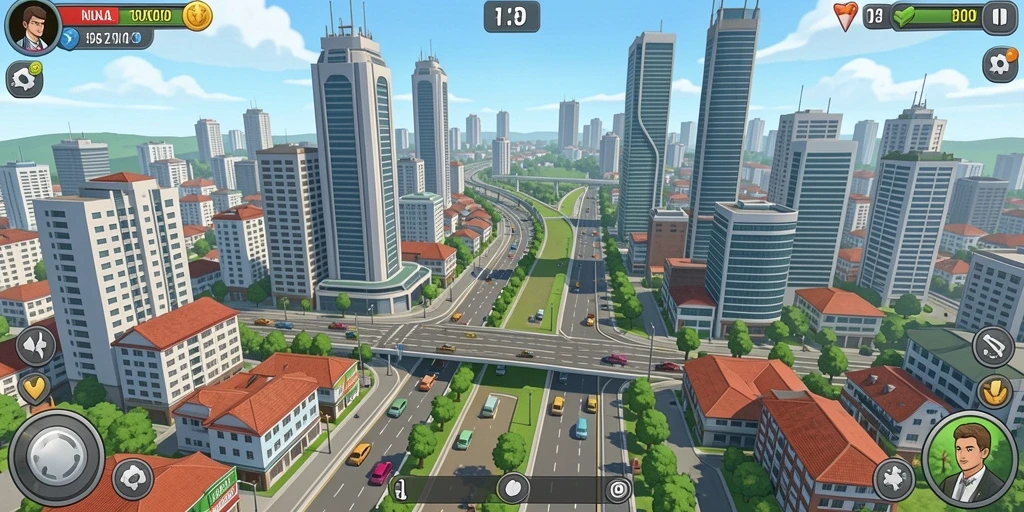 Tampilan awal game yang menarik dan ramah pengguna.