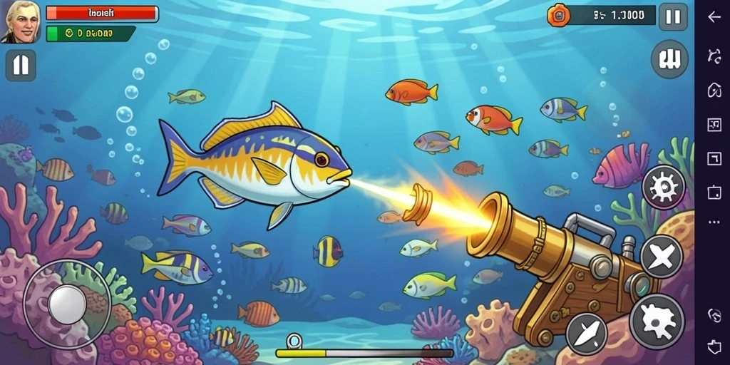 Screenshot menunjukkan karakter utama di level menantang.