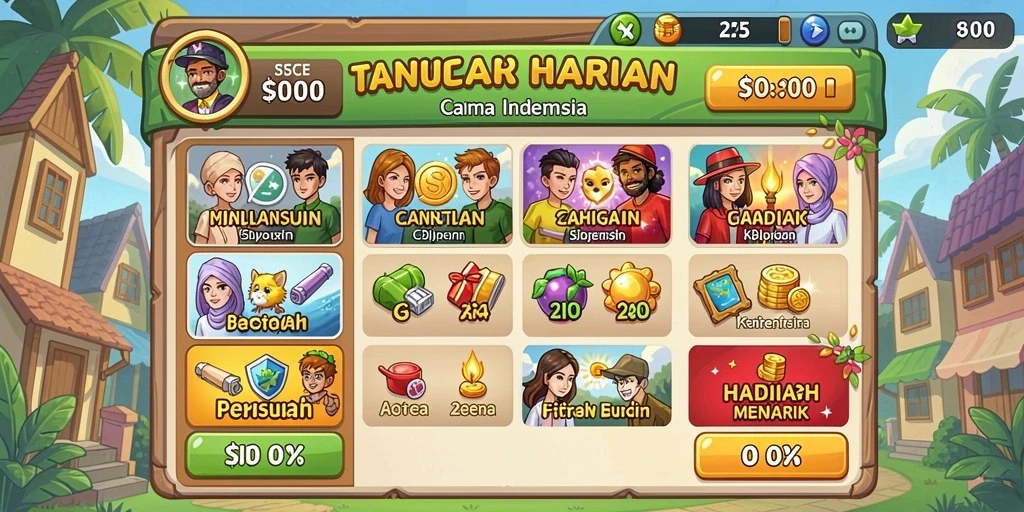 Screenshot menampilkan karakter utama dalam aksi petualangan.