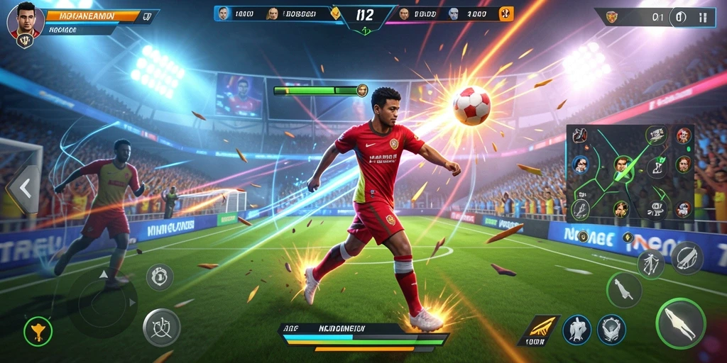 Screenshot menunjukkan tampilan antarmuka permainan yang menarik.